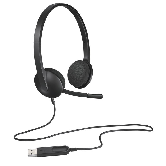 Casques avec Microphone Logitech 981-000475 Noir