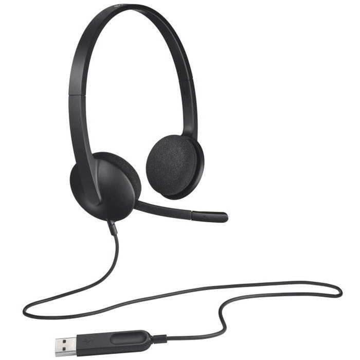Casques avec Microphone Logitech 981-000475 Noir