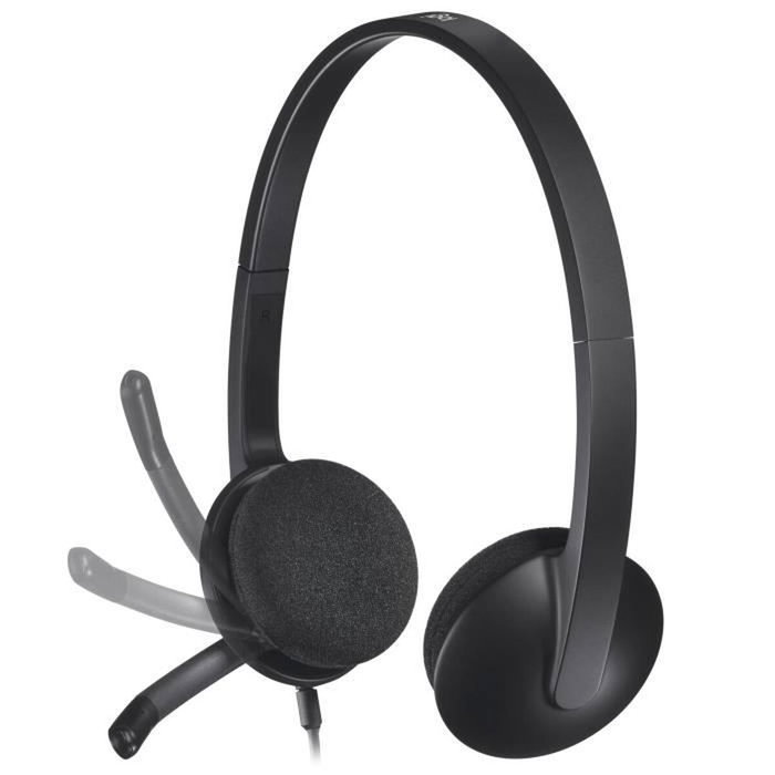 Casques avec Microphone Logitech 981-000475 Noir