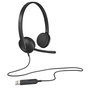 Casques avec Microphone Logitech 981-000475 Noir