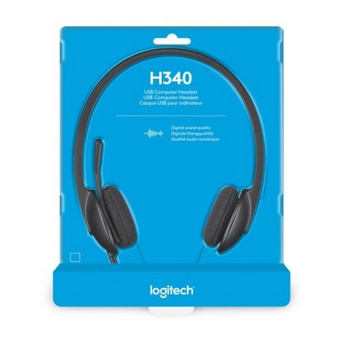 Casques avec Microphone Logitech 981-000475 Noir