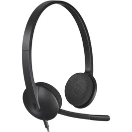 Logitech - Casque filaire H340 avec microphone anti-parasite - Connexion USB - Son stéréo numérique cristallin - Noir