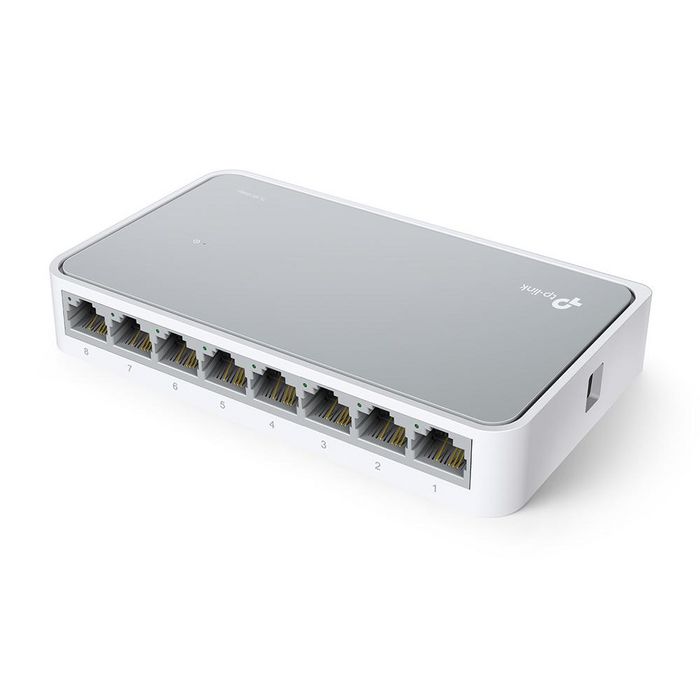 TP-Link Commutateur Ethernet Bureau 8 Ports 10/100 Mbps Fast Ethernet Switch TL-SF1008D avec Technologie Éco-Énergétique, Plug & Play TP-Link Commutateur Ethernet Bureau 8 Ports 10/100 Mbps Fast Ethernet Switch TL-SF1008D avec Technologie Éco-Énergétique, Plug & Play