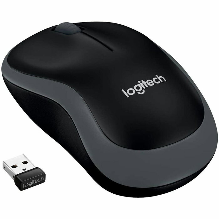 Souris sans-fil Logitech LGT-M185G Noir Gris 1000 dpi