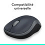 Logitech M185 Souris Sans Fil Optique Gris - 1 An d'Autonomie, Nano Récepteur USB, Compatible Windows/Mac, Ambidextre
