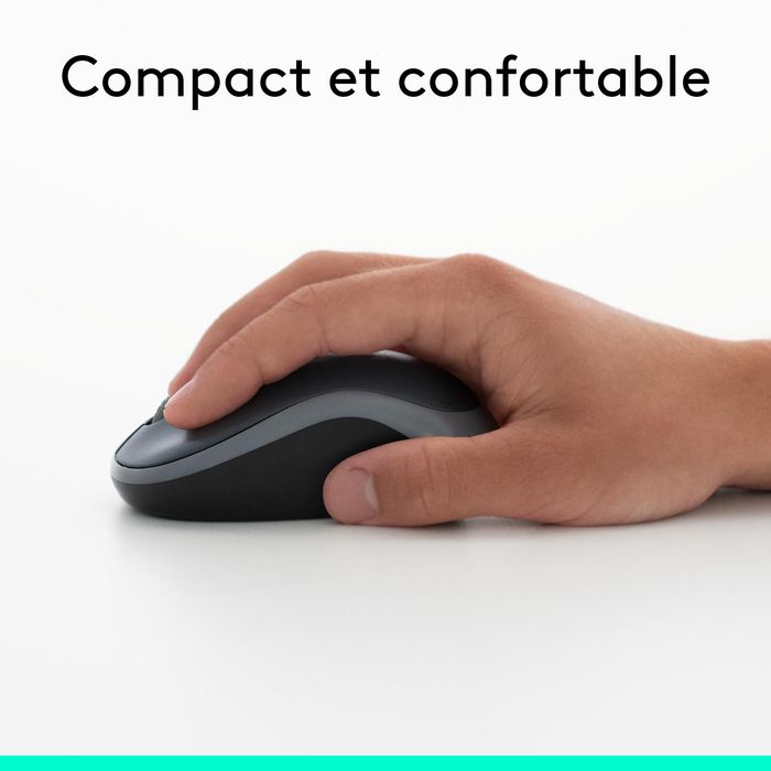 Logitech M185 Souris Sans Fil Optique Gris - 1 An d'Autonomie, Nano Récepteur USB, Compatible Windows/Mac, Ambidextre Logitech M185 Souris Sans Fil Optique Gris - 1 An d'Autonomie, Nano Récepteur USB, Compatible Windows/Mac, Ambidextre