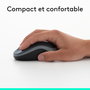 Logitech M185 Souris Sans Fil Optique Gris - 1 An d'Autonomie, Nano Récepteur USB, Compatible Windows/Mac, Ambidextre