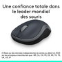 Logitech M185 Souris Sans Fil Optique Gris - 1 An d'Autonomie, Nano Récepteur USB, Compatible Windows/Mac, Ambidextre