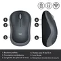 Logitech M185 Souris sans fil Ambidextre Gris