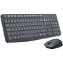 Clavier et souris sans fil Logitech 920-007919 Noir Gris Espagnol Qwerty