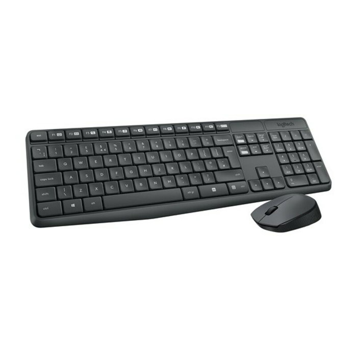Clavier et souris sans fil Logitech 920-007919 Noir Gris Espagnol Qwerty