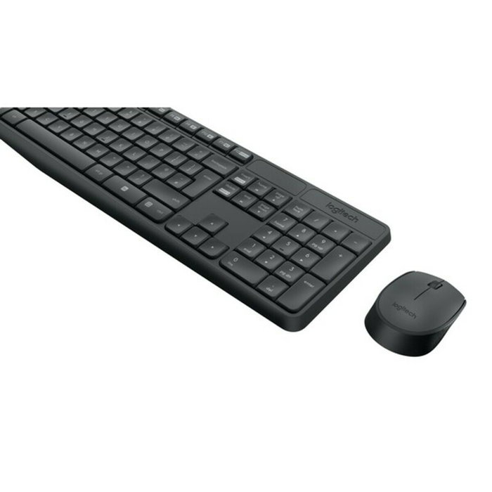 Clavier et souris sans fil Logitech 920-007919 Noir Gris Espagnol Qwerty