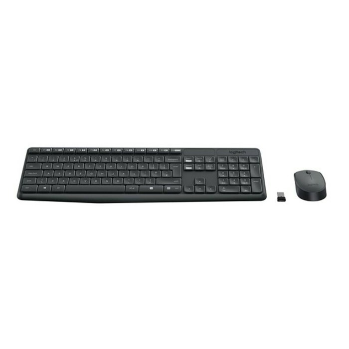 Clavier et souris sans fil Logitech 920-007919 Noir Gris Espagnol Qwerty