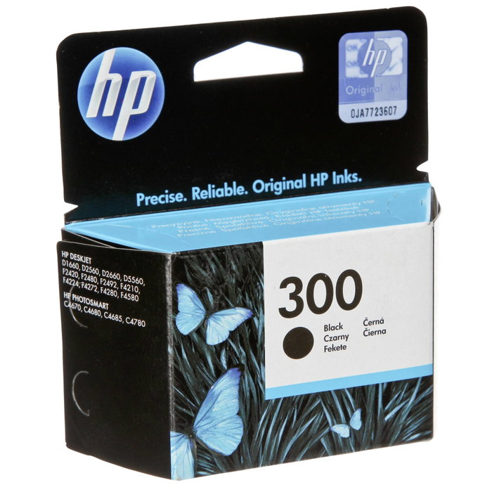 HP Cartouche d'encre 300 Noir (CC640EE)
