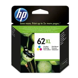 HP Cartouche d'encre grande capacité tricolore authentique 62XL (C2P07AE) pour imprimantes Officejet Mobile 250, Envy 5540/5640/7640