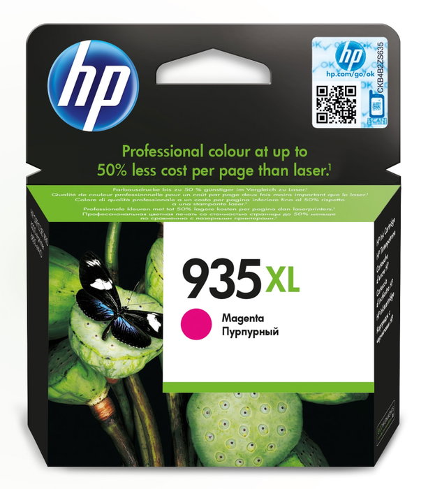 HP Cartouche d'Encre Originale 935XL Haute Capacité Magenta – 825 Pages HP Cartouche d'Encre Originale 935XL Haute Capacité Magenta – 825 Pages