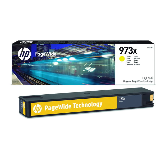 HP F6T83AE Cartouche d'encre originale PageWide 973X haute capacité jaune 86 ml - Consommables
