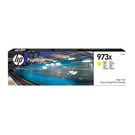 HP F6T83AE Cartouche d'encre originale PageWide 973X haute capacité jaune 86 ml - Consommables