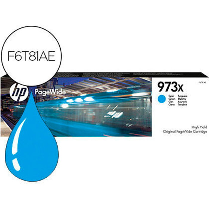 HP 973X Cartouche d'encre Cyan XL (F6T81AE)