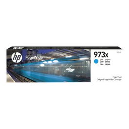 HP Cartouche d'encre Cyan 973X F6T81AE - Haute capacité pour imprimantes professionnelles