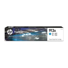HP Cartouche d'encre cyan authentique 913A (F6T77AE) pour imprimantes PageWide 377, 452 et 477 - Pack de 1
