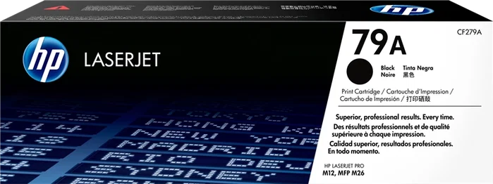 HP Toner 79A CF279A Noir pour LaserJet Pro M12/M26