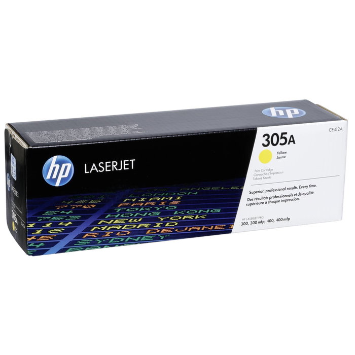 HP Cartouche de toner 305A Jaune (CE412A)