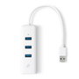 TP-Link UE330 Hub USB 3.0 et Adaptateur Gigabit Ethernet - Blanc