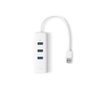 TP-Link UE330 Hub USB 3.0 et Adaptateur Gigabit Ethernet - Blanc