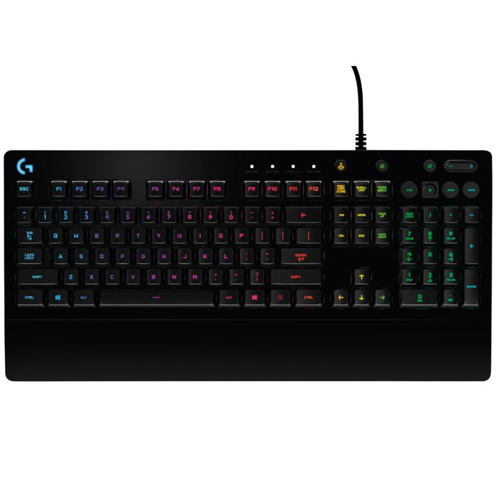Logitech G213 Clavier Gaming RGB avec Rétroéclairage – Membrane, Résistant aux Éclaboussures, Repose-Poignet Intégré Logitech G213 Clavier Gaming RGB avec Rétroéclairage – Membrane, Résistant aux Éclaboussures, Repose-Poignet Intégré