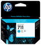 HP 711 CZ130A Cartouche d'encre cyan 29 ml