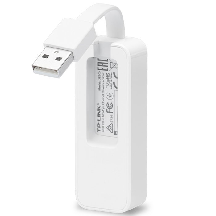 TP-Link UE200 Adaptateur USB 2.0 vers Ethernet 100Mbps RJ45 Plug & Play