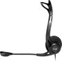 Logitech 960 Casque audio PC avec micro anti-bruit - Connexion USB - Oreillettes moelleuses - Réglage du volume et micro sur le casque - Stéréo