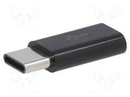 GEMBIRD Adaptateur USB 2.0 avec port USB B micro et prise USB C - noir