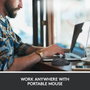 Logitech M220 Silent Souris Sans Fil Silencieuse, USB Nano, Capteur Optique 1000 dpi, Ambidextre, Autonomie 18 Mois, Charbon