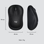 Logitech M220 Silent Souris Sans Fil Silencieuse, USB Nano, Capteur Optique 1000 dpi, Ambidextre, Autonomie 18 Mois, Charbon