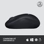 Logitech M220 Silent Souris Sans Fil Silencieuse, USB Nano, Capteur Optique 1000 dpi, Ambidextre, Autonomie 18 Mois, Charbon