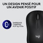 Logitech M220 Silent Souris Sans Fil Silencieuse, USB Nano, Capteur Optique 1000 dpi, Ambidextre, Autonomie 18 Mois, Charbon