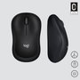 Logitech M220 Silent Souris Sans Fil Silencieuse, USB Nano, Capteur Optique 1000 dpi, Ambidextre, Autonomie 18 Mois, Charbon