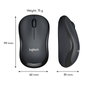 Logitech M220 Silent Souris Sans Fil Silencieuse, USB Nano, Capteur Optique 1000 dpi, Ambidextre, Autonomie 18 Mois, Charbon