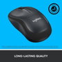 Logitech M220 Silent Souris Sans Fil Silencieuse, USB Nano, Capteur Optique 1000 dpi, Ambidextre, Autonomie 18 Mois, Charbon