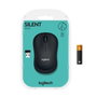 Logitech M220 Silent Souris Sans Fil Silencieuse, USB Nano, Capteur Optique 1000 dpi, Ambidextre, Autonomie 18 Mois, Charbon