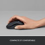Logitech M220 Silent Souris Sans Fil Silencieuse, USB Nano, Capteur Optique 1000 dpi, Ambidextre, Autonomie 18 Mois, Charbon