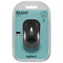Logitech M220 Silent Souris sans fil, Charbon de bois