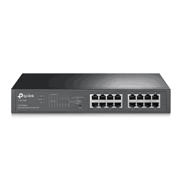 TP-LINK Switch Gigabit 16 ports PoE, TL-SG1016PE, Noir - Commutateur réseau Ethernet avec alimentation par câble