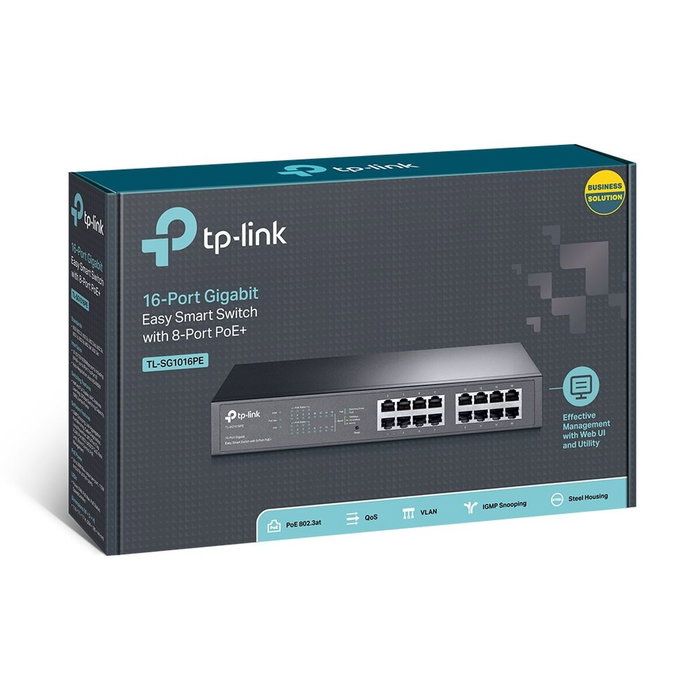 TP-Link TL-SG1016PE Switch 16 ports Gigabit PoE+