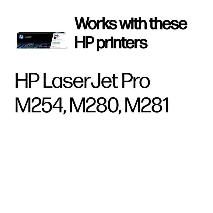 HP Cartouche de toner authentique LaserJet noir 203A - Haute capacité avec JetIntelligence pour impressions professionnelles HP Cartouche de toner authentique LaserJet noir 203A - Haute capacité avec JetIntelligence pour impressions professionnelles
