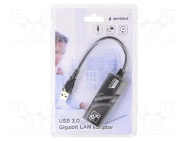 GEMBIRD NIC-U3-02 Carte Réseau Gigabit Ethernet USB 3.2