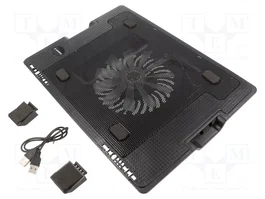 GEMBIRD Support refroidissant pour notebook noir USB A 0,5m
