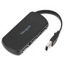 Targus 4 x USB 2.0 Hub USB Portable à 4 Ports - Alimentation via Port USB, Plug & Play, Noir (85 x 30 x 10 mm)